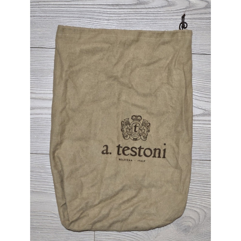 Vintage A. Testoni‎ Shoe Bag 14"x9.5" Bologna Italy Dust Bag
